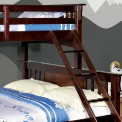 HOMES: Inside + Out Twin XL Over Queen Kids' Lea Bunk Bed Dark Walnut - IoHOMES -Cheap Homes Inside Out Store GUEST b23fd3c7 763e 4efd 851e e1f681fbb21c