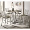 5pc Holmsteed Counter Height Dining Set Cremini Brown/Antique White - HOMES: Inside + Out