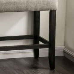 Norelo Upholstered Counter Height Bench Light Gray - HOMES: Inside + Out -Cheap Homes Inside Out Store GUEST b4e9fb67 804c 422d a109 1d2ab485f419