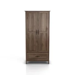 Nurembo 1 Drawer Wardrobe Closet Distressed Walnut - HOMES: Inside + Out -Cheap Homes Inside Out Store GUEST b7bc84fe f8f8 4b3f 922c a51d8fee7cb7