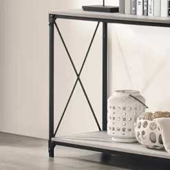 Rosslea Lower Shelf Sofa Table Black/Gray - HOMES: Inside + Out -Cheap Homes Inside Out Store GUEST b9b818ee c337 4980 bebd 3d97843abb91