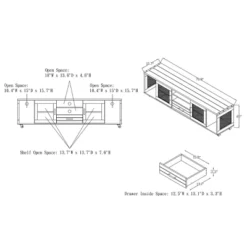 Garda Multi Storage Tv Stand For Tvs Up To 70" - HOMES: Inside + Out -Cheap Homes Inside Out Store GUEST ba4e2a9c b349 4891 9f9c cc105cf204e6