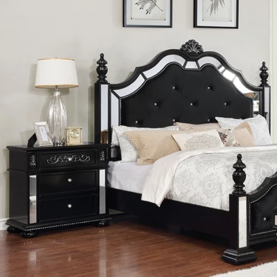 Washington Nightstand Black - HOMES: Inside + Out 1 Washington Nightstand Black - HOMES: Inside + Out