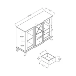 Antonette Transitional Multi-Storage Dining Buffet Cappuccino - HOMES: Inside + Out -Cheap Homes Inside Out Store GUEST bc48cd93 7663 4f13 9437 4bc8bcd47ac0