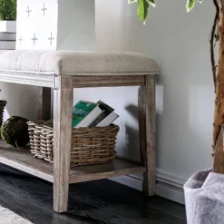 Wixam Tufted Bench Beige/Brown - HOMES: Inside + Out -Cheap Homes Inside Out Store GUEST be87a84a e137 42e6 97ed ece849448e88