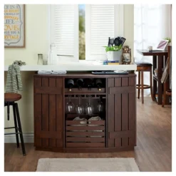 Candy Plank Inspired Dining Buffet With Removable Crate Vintage Walnut - HOMES: Inside + Out -Cheap Homes Inside Out Store GUEST beac737e d87f 47f6 bb3b a509554545b1