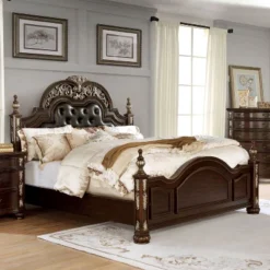 3pc Queen Mullberry Bedroom Set With 2 Nightstands Brown Cherry/Espresso - HOMES: Inside + Out -Cheap Homes Inside Out Store GUEST bfd7e1d9 1c47 4c8d a9b0 04176c70a9d7