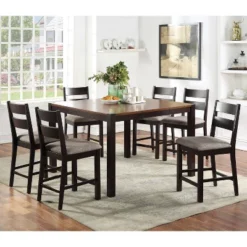 54" Ulmar Square Counter Height Extendable Dining Table With Butterfly Leaf Dark Oak/Espresso - HOMES: Inside + Out -Cheap Homes Inside Out Store GUEST c1619796 700e 4385 b52f bbba5e7c59e0