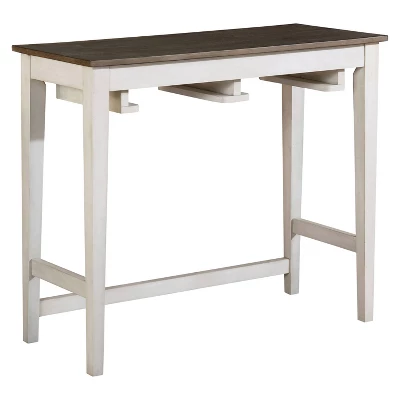 3pc Helbrana Bar Height Dining Set White/Gray - HOMES: Inside + Out 3 3pc Helbrana Bar Height Dining Set White/Gray - HOMES: Inside + Out - Image 3