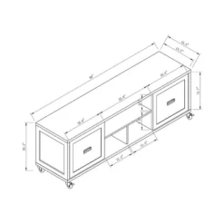 Pierre TV Stand For TVs Up To 60" Winter White - HOMES: Inside + Out -Cheap Homes Inside Out Store GUEST cb126c6d 0933 4cea 999c 4dc52598f5db