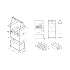 Meluse Multi Storage Wine Cabinet Light Hickory - HOMES: Inside + Out -Cheap Homes Inside Out Store GUEST cbf84a67 da8f 46a7 b0fc 4665537113fe