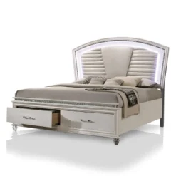 3pc California King Granite Bedroom Set With Nightstand And Chest Pearl White - HOMES: Inside + Out -Cheap Homes Inside Out Store GUEST cc8a7329 c28b 49c2 bcd5 5818bd6c53ef