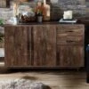 Iohomes Frakes Contemporary Buffet Table Natural Tone - HOMES: Inside + Out
