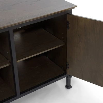 Kelson Multi Storage TV Stand For TVs Up To 80" Medium Weathered Oak - HOMES: Inside + Out 6 Kelson Multi Storage TV Stand For TVs Up To 80" Medium Weathered Oak - HOMES: Inside + Out - Image 6