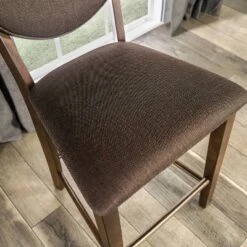 Set Of 2 Raven Padded Seat Counter Height Barstools Walnut - HOMES: Inside + Out -Cheap Homes Inside Out Store GUEST cf45efca c761 43a4 9ecb 5378acbf965d