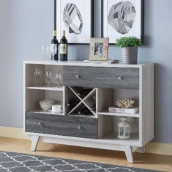 Abrama 2 Drawer Buffet White Oak/Distressed Gray - HOMES: Inside + Out -Cheap Homes Inside Out Store GUEST d0c4c494 785b 4555 8870 d8be2799f18b