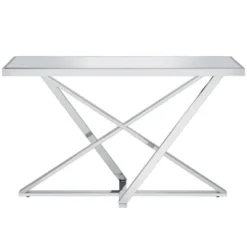 Drubeck Mirrored Rectangle Sofa Table Chrome - HOMES: Inside + Out -Cheap Homes Inside Out Store GUEST d0cc6d9c 4c89 4a30 8ff3 51832c72fc5d