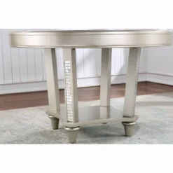 5pc Jenra Round Dining Set Champagne/Warm Gray - HOMES: Inside + Out -Cheap Homes Inside Out Store GUEST d23bda5b 72dc 4b4f aabd 0a7a7c856b65