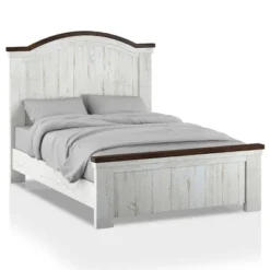 3pc Willow Rustic Bedroom Set With 2 Nightstands Distressed White/Walnut - HOMES: Inside + Out -Cheap Homes Inside Out Store GUEST d2e37873 f63c 47c8 9f67 478c10c1c3ce