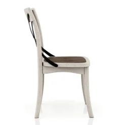 5pc Piker Round Dining Set Dark Walnut/Antique White - HOMES: Inside + Out -Cheap Homes Inside Out Store GUEST d4c35990 7bce 498d b32a 6caf113c945d