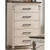 Nyes 5 Drawer Chest Antique White/Walnut - HOMES: Inside + Out