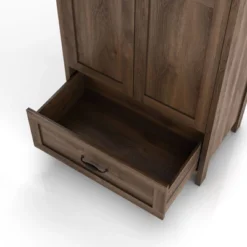 Nurembo 1 Drawer Wardrobe Closet Distressed Walnut - HOMES: Inside + Out -Cheap Homes Inside Out Store GUEST dc241beb 6b05 41c4 b4d2 caa8c377d34b