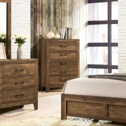 3pc Queen Quail Transitional Bedroom Set Rustic Light Walnut - HOMES: Inside + Out -Cheap Homes Inside Out Store GUEST ddb302f7 9536 45e3 9467 03da7e64faba