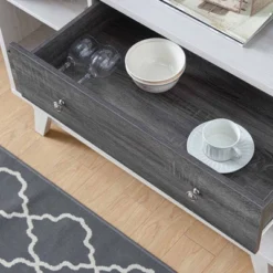 Abrama 2 Drawer Buffet White Oak/Distressed Gray - HOMES: Inside + Out -Cheap Homes Inside Out Store GUEST ddf21cee 9157 4c58 bc70 25701fe051cd