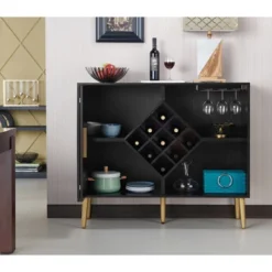 Miko Wine Cabinet Galaxy Black - HOMES: Inside + Out -Cheap Homes Inside Out Store GUEST df84c28d 69bb 480e 9511 4406fc7f1209