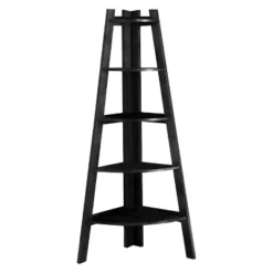 63.25" Lynch 5 Shelf Corner Bookcase - HOMES: Inside + Out -Cheap Homes Inside Out Store GUEST e029db51 e774 413c 8a8c aad3cefadcfa