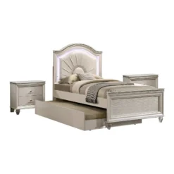 3pc Fosset Bedroom Set With 2 Nightstands Pearl White - HOMES: Inside + Out -Cheap Homes Inside Out Store GUEST e0349bc4 994b 4a89 82c8 45fb77bbfc35