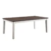 7pc Redmond Expandable Dining Table Set Weathered White/Dark Walnut/Warm Gray - HOMES: Inside + Out