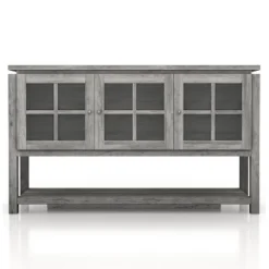 Carita Transitional Windowpane Cabinets Buffet - HOMES: Inside + Out -Cheap Homes Inside Out Store GUEST e388c616 9195 4302 b988 2c25fa4972c5