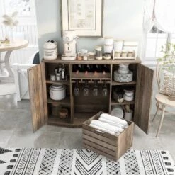 Candy Plank Inspired Dining Buffet With Removable Crate Reclaimed Oak - HOMES: Inside + Out -Cheap Homes Inside Out Store GUEST e4f4aec0 9b2b 4b8a 8ff7 74efaf5c69a7