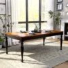 Jameson Country Style Extendable Dining Table Black/Oak - HOMES: Inside + Out