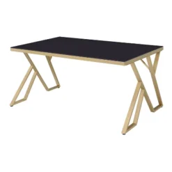 Jalama Glam Glass Top Gold Frame Dining Table - HOMES: Inside + Out -Cheap Homes Inside Out Store GUEST eb530977 b7c6 4c3f 9e42 7e4bd3cef9d1