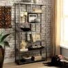 69" Dustin 6 Shelf Bookcase Dark Gray - HOMES: Inside + Out