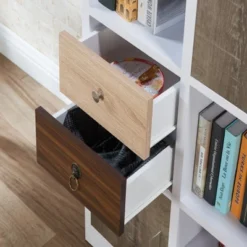 61.5" Hirsch Contemporary Bookcase White - HOMES: Inside + Out -Cheap Homes Inside Out Store GUEST eea4caf2 17db 48ca a1e1 6495669d500b