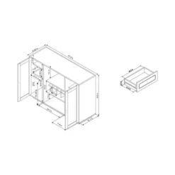 Candie Modern Multi-Storage Dining Buffet With Glass Cabinets Espresso - HOMES: Inside + Out 7 Candie Modern Multi-Storage Dining Buffet With Glass Cabinets Espresso - HOMES: Inside + Out -Cheap Homes Inside Out Store GUEST f00af2c4 0036 4c1d 8ca2 55aa2c707d7e
