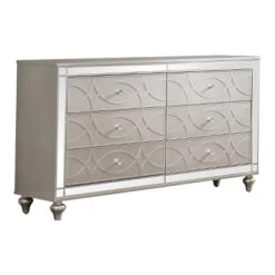 3pc Queen La Mesa Bed Nightstand And Dresser Set Silver - HOMES: Inside + Out -Cheap Homes Inside Out Store GUEST f2dab5de 72df 44e7 9a98 4fbea8905ca6