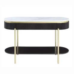 Cartehena Faux Marble Sofa Table With Drawer - HOMES: Inside + Out -Cheap Homes Inside Out Store GUEST f33ad3e5 1008 4e2e b726 b7314b1becb8