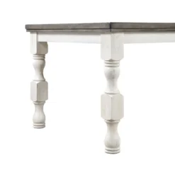 78" Cambrien Rustic Two-Tone Dining Table Antique White/Gray - HOMES: Inside + Out -Cheap Homes Inside Out Store GUEST f9130da8 d787 4ca4 9a39 8d81adcde8e6