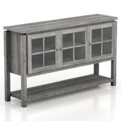 Carita Transitional Windowpane Cabinets Buffet - HOMES: Inside + Out -Cheap Homes Inside Out Store GUEST f94559b5 b0fd 4791 8c78 8484665c393f