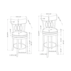 Set Of 2 24" Darlowe Swivel Counter Height Barstools - HOMES: Inside + Out -Cheap Homes Inside Out Store GUEST f97f1c52 c6f7 4167 b1f4 b34b7b25b4ca