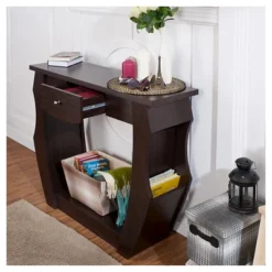 Coralli Modern Cut Out Sofa Table Walnut - HOMES: Inside + Out -Cheap Homes Inside Out Store GUEST f9c478df 15ce 433d 8b2e 98251210e8f9