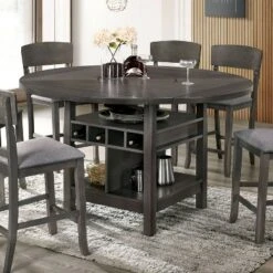 60" Summerland Round Counter Height Dining Table - HOMES: Inside + Out