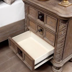 3pc Lellen Bedroom Set With 2 Nightstands Beige/Rustic Natural Tone - HOMES: Inside + Out 14 3pc Lellen Bedroom Set With 2 Nightstands Beige/Rustic Natural Tone - HOMES: Inside + Out -Cheap Homes Inside Out Store GUEST faf6bf0d c257 4ab6 8e12 71c8902ccce1