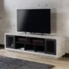 Valla Industrial TV Stand For TVs Up To 70" Black - HOMES: Inside + Out