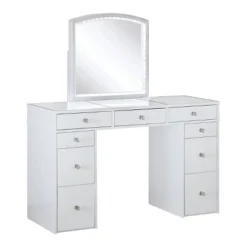 3pc Prudence Vanity Set With Stool White - HOMES: Inside + Out -Cheap Homes Inside Out Store GUEST fc6adc82 1cd6 4375 9e24 6583ab5eff2a