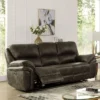 Nisbet Power Reclining Leather Sofa With USB Charger Mocha - HOMES: Inside + Out